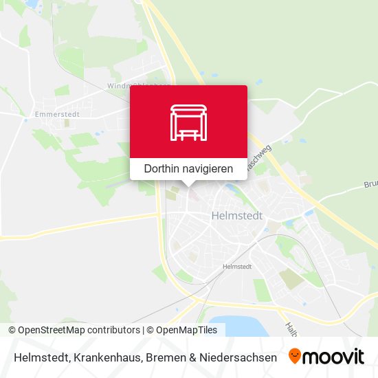 Helmstedt, Krankenhaus Karte