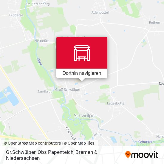 Gr.Schwülper, Obs Papenteich Karte