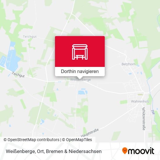 Weißenberge, Ort Karte