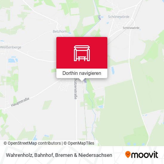 Wahrenholz, Bahnhof Karte