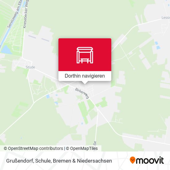 Grußendorf, Schule Karte