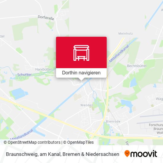 Braunschweig, am Kanal Karte