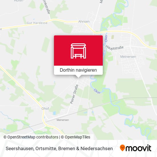 Seershausen, Ortsmitte Karte