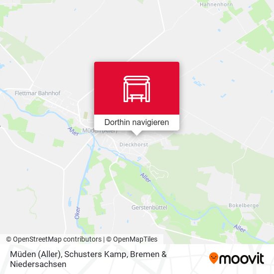 Müden (Aller), Schusters Kamp Karte