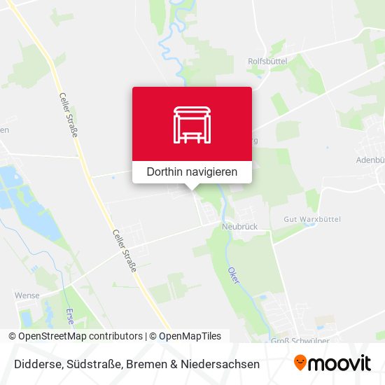 Didderse, Südstraße Karte