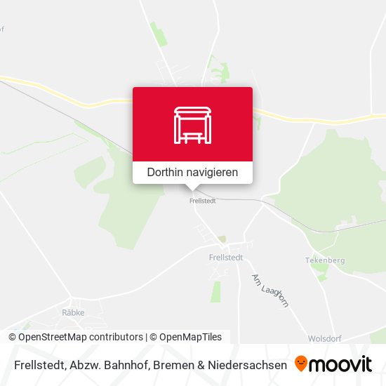 Frellstedt, Abzw. Bahnhof Karte