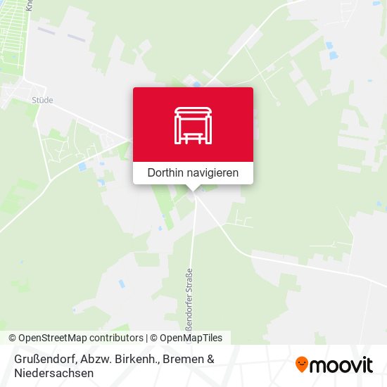 Grußendorf, Abzw. Birkenh. Karte