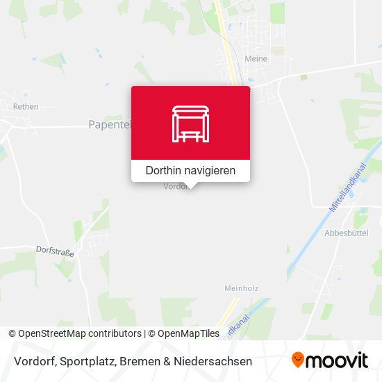 Vordorf, Sportplatz Karte