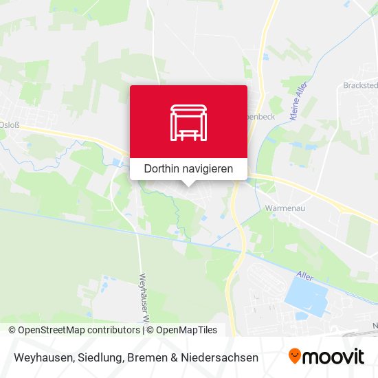 Weyhausen, Siedlung Karte