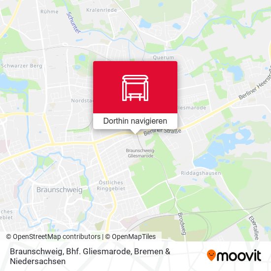 Braunschweig, Bhf. Gliesmarode Karte