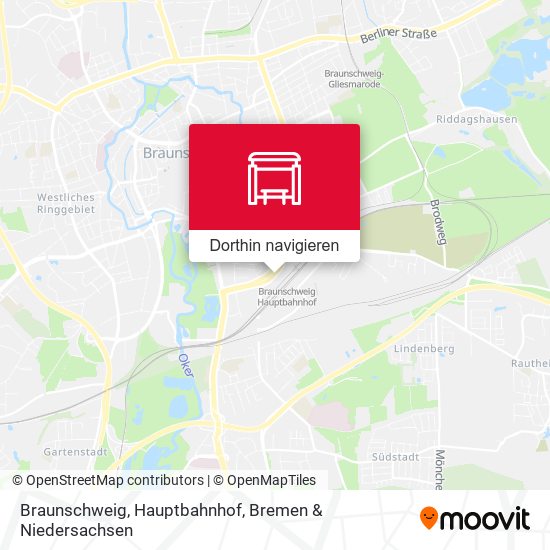 Braunschweig, Hauptbahnhof Karte