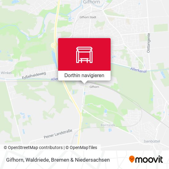 Gifhorn, Waldriede Karte