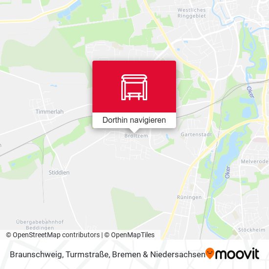 Braunschweig, Turmstraße Karte