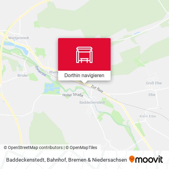 Baddeckenstedt, Bahnhof Karte