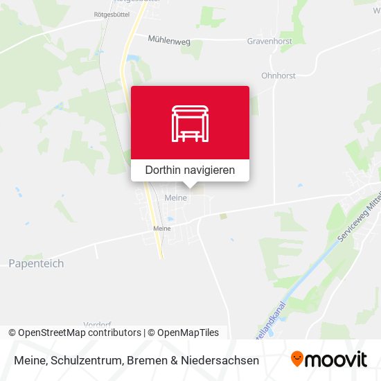 Meine, Schulzentrum Karte