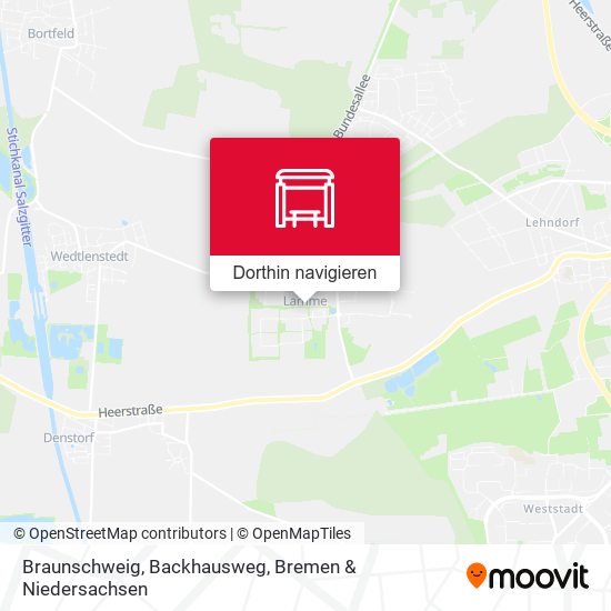 Braunschweig, Backhausweg Karte