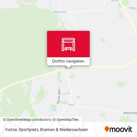 Voitze, Sportplatz Karte