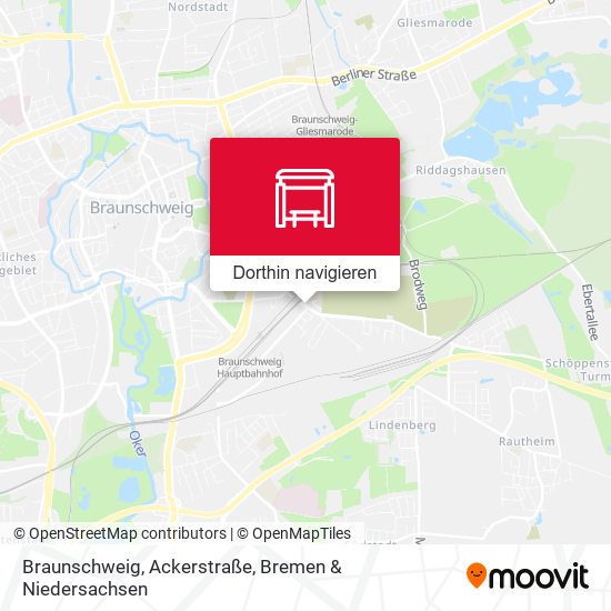 Braunschweig, Ackerstraße Karte
