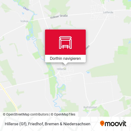 Hillerse (Gf), Friedhof Karte