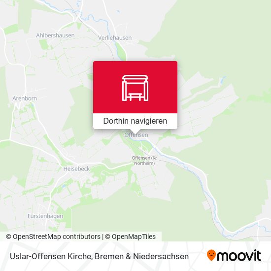 Uslar-Offensen Kirche Karte