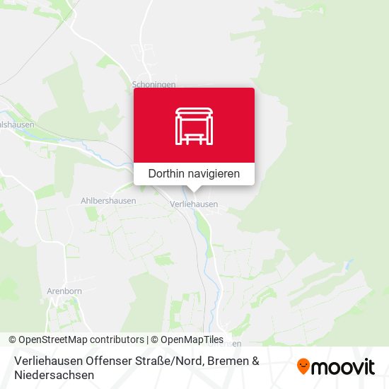 Verliehausen Offenser Straße / Nord Karte