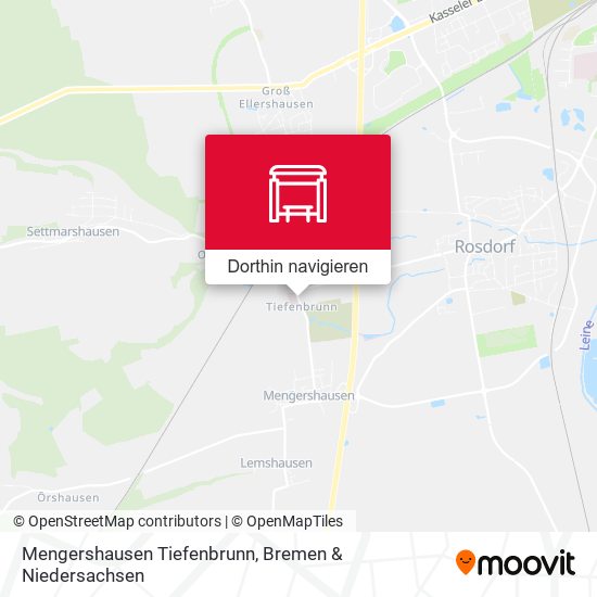Mengershausen Tiefenbrunn Karte