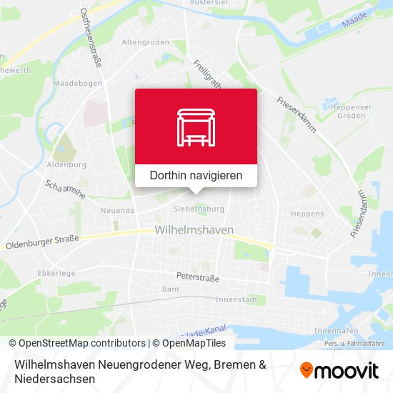Wilhelmshaven Neuengrodener Weg Karte