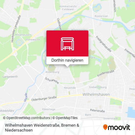 Wilhelmshaven Weidenstraße Karte