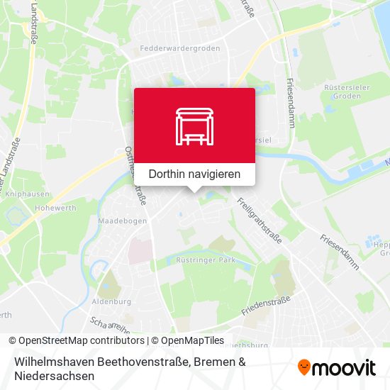 Wilhelmshaven Beethovenstraße Karte