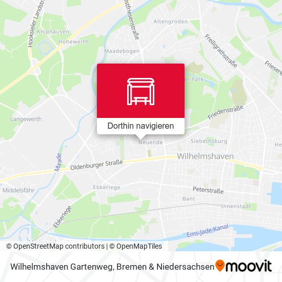 Wilhelmshaven Gartenweg Karte