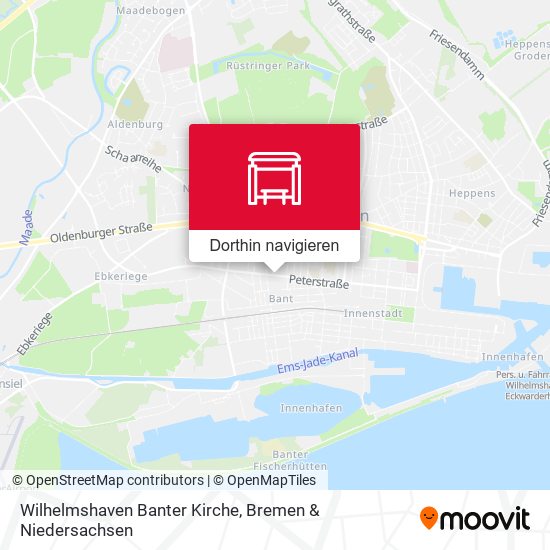 Wilhelmshaven Banter Kirche Karte