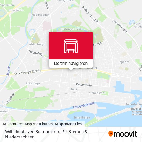 Wilhelmshaven Bismarckstraße Karte
