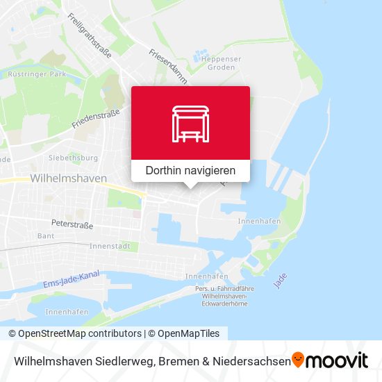 Wilhelmshaven Siedlerweg Karte