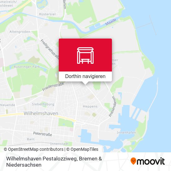 Wilhelmshaven Pestalozziweg Karte