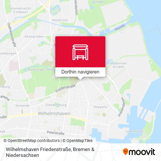 Wilhelmshaven Friedenstraße Karte