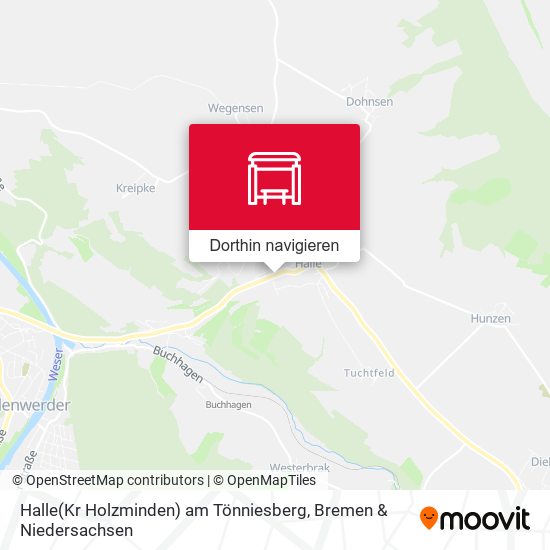 Halle(Kr Holzminden) am Tönniesberg Karte