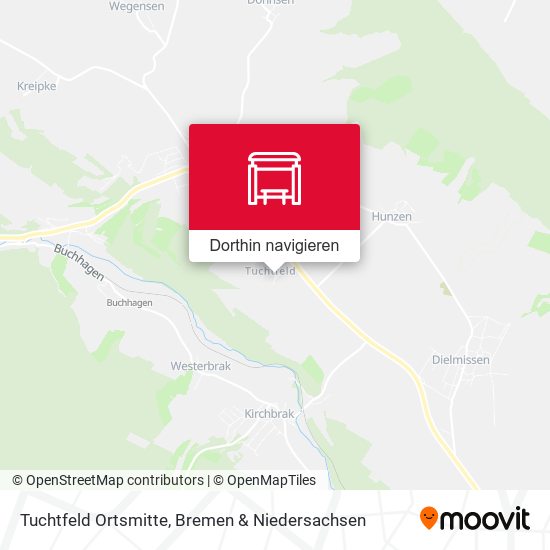 Tuchtfeld Ortsmitte Karte