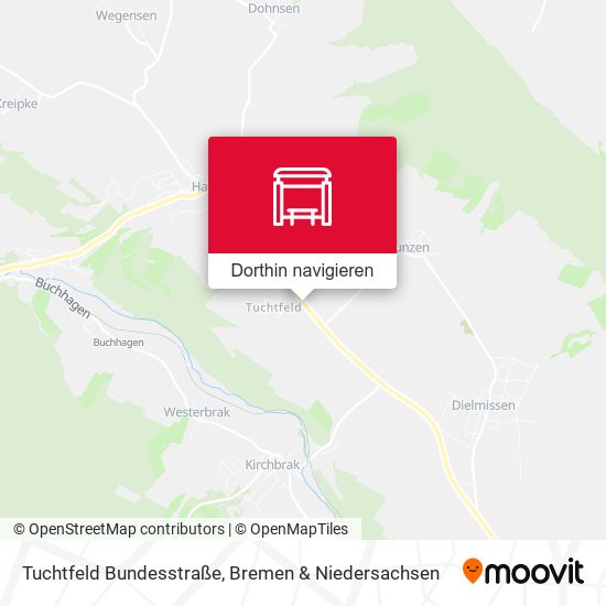 Tuchtfeld Bundesstraße Karte