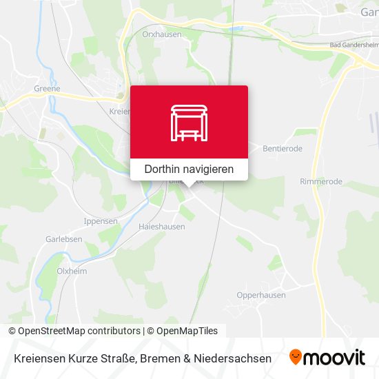 Kreiensen Kurze Straße Karte