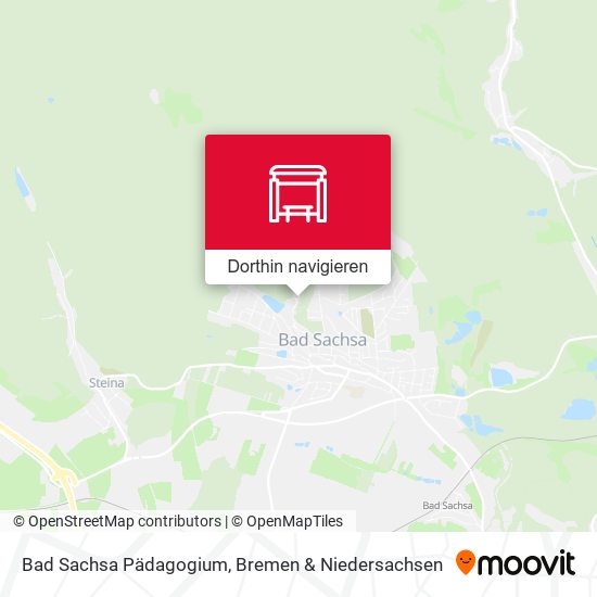 Bad Sachsa Pädagogium Karte