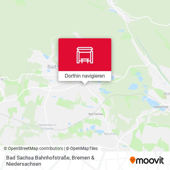 Bad Sachsa Bahnhofstraße Karte
