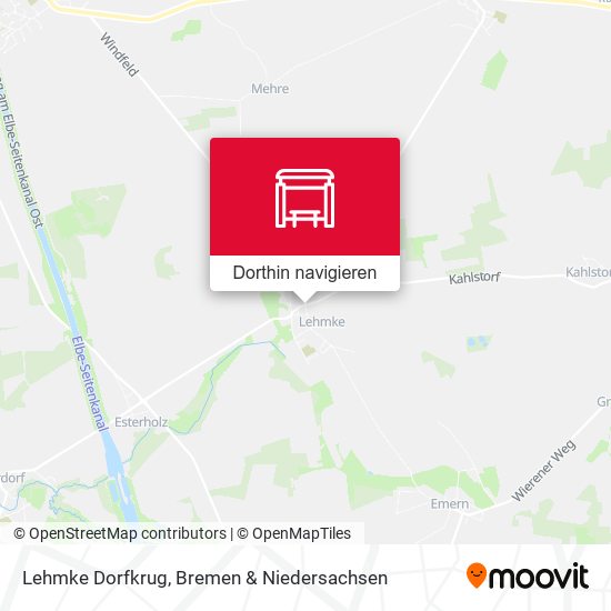 Lehmke Dorfkrug Karte
