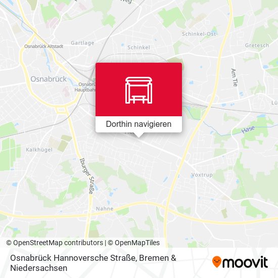 Osnabrück Hannoversche Straße Karte