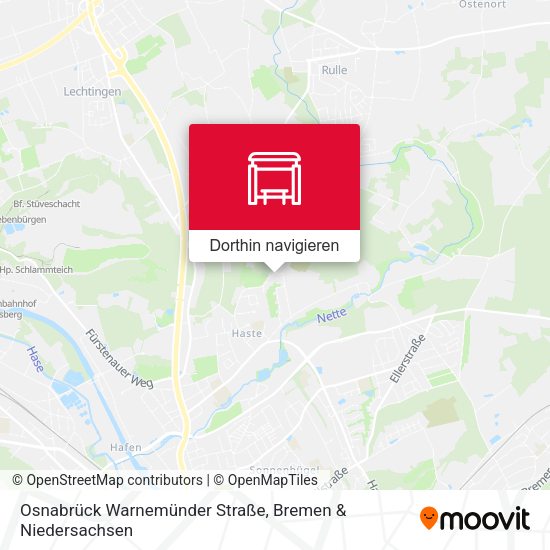 Osnabrück Warnemünder Straße Karte