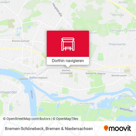 Bremen-Schönebeck Karte