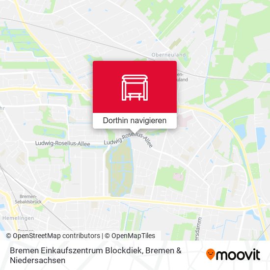 Bremen Einkaufszentrum Blockdiek Karte