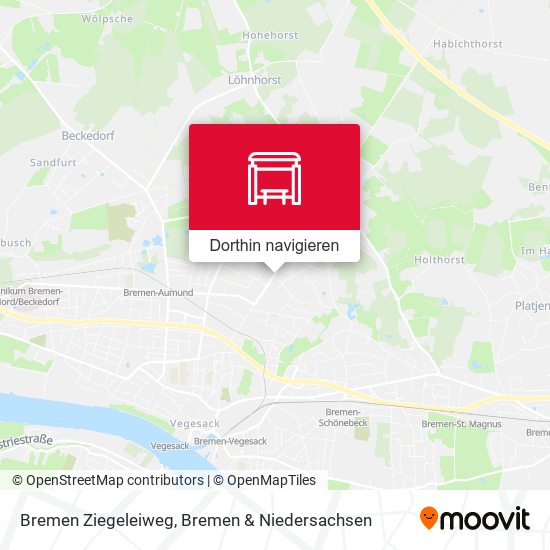 Bremen Ziegeleiweg Karte