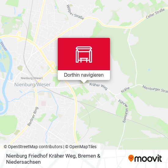 Nienburg Friedhof Kräher Weg Karte
