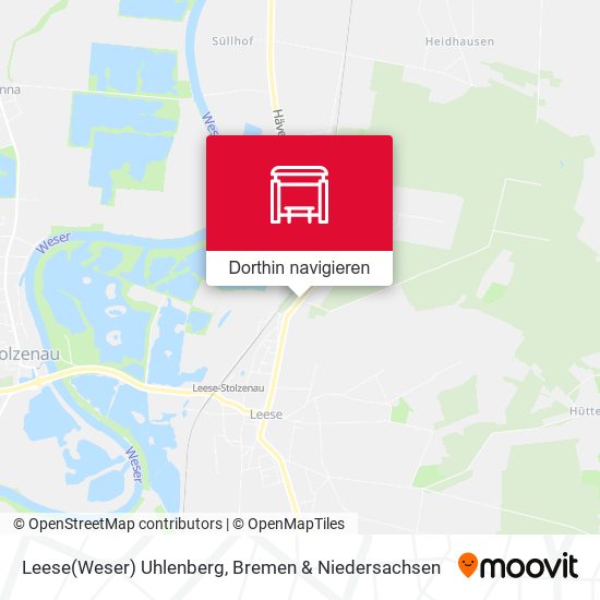 Leese(Weser) Uhlenberg Karte
