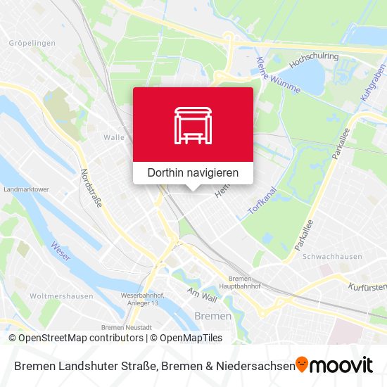 Bremen Landshuter Straße Karte